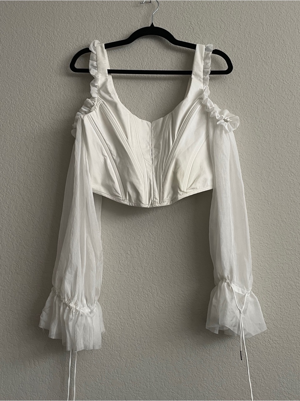 FLAW** House of CB White Corset Top